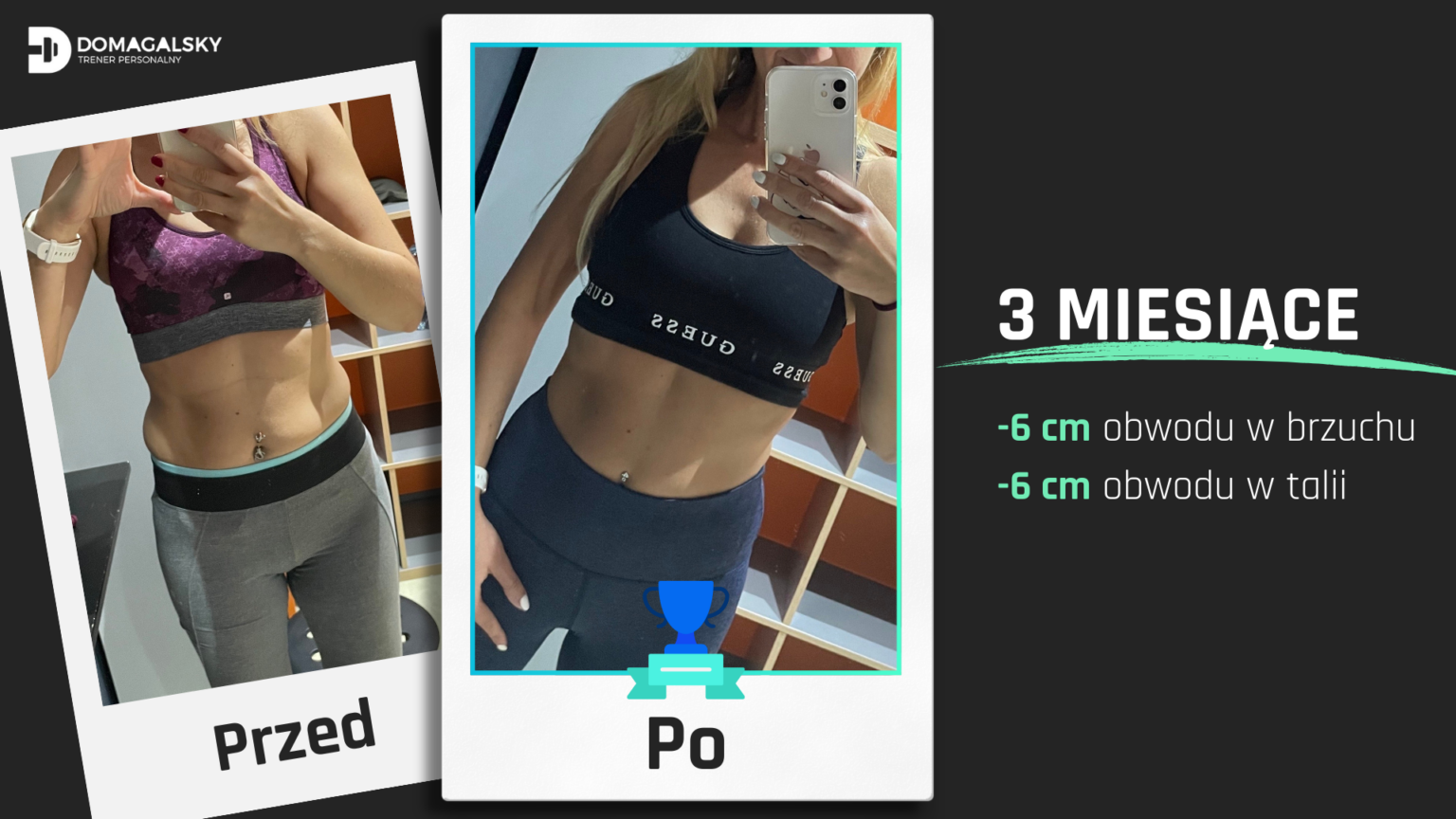 trening personalny Poznań, metamorfoza podopiecznych