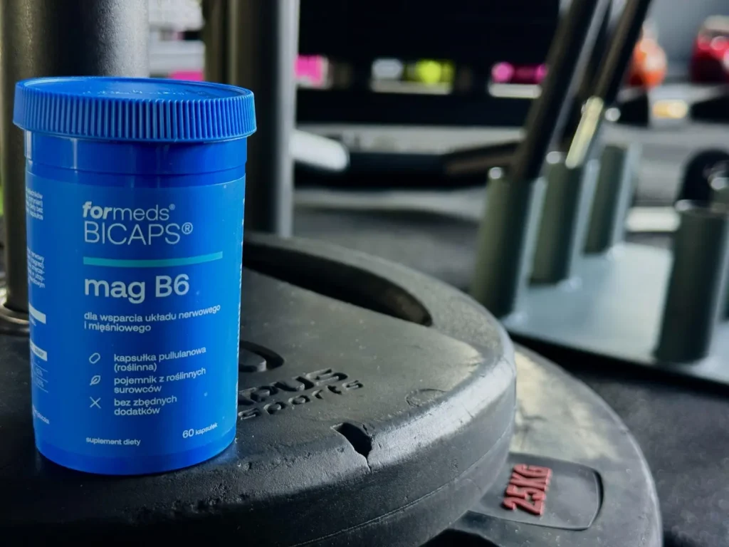Opakowanie ForMeds Bicaps Mag B6 — cytrynian magnezu w kapsułkach roślinnych