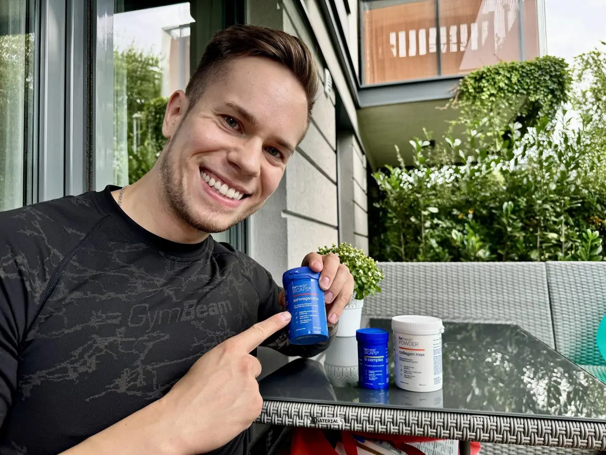 Adrian Domagalski, dietetyk, z ForMeds Bicaps Ashwagandha