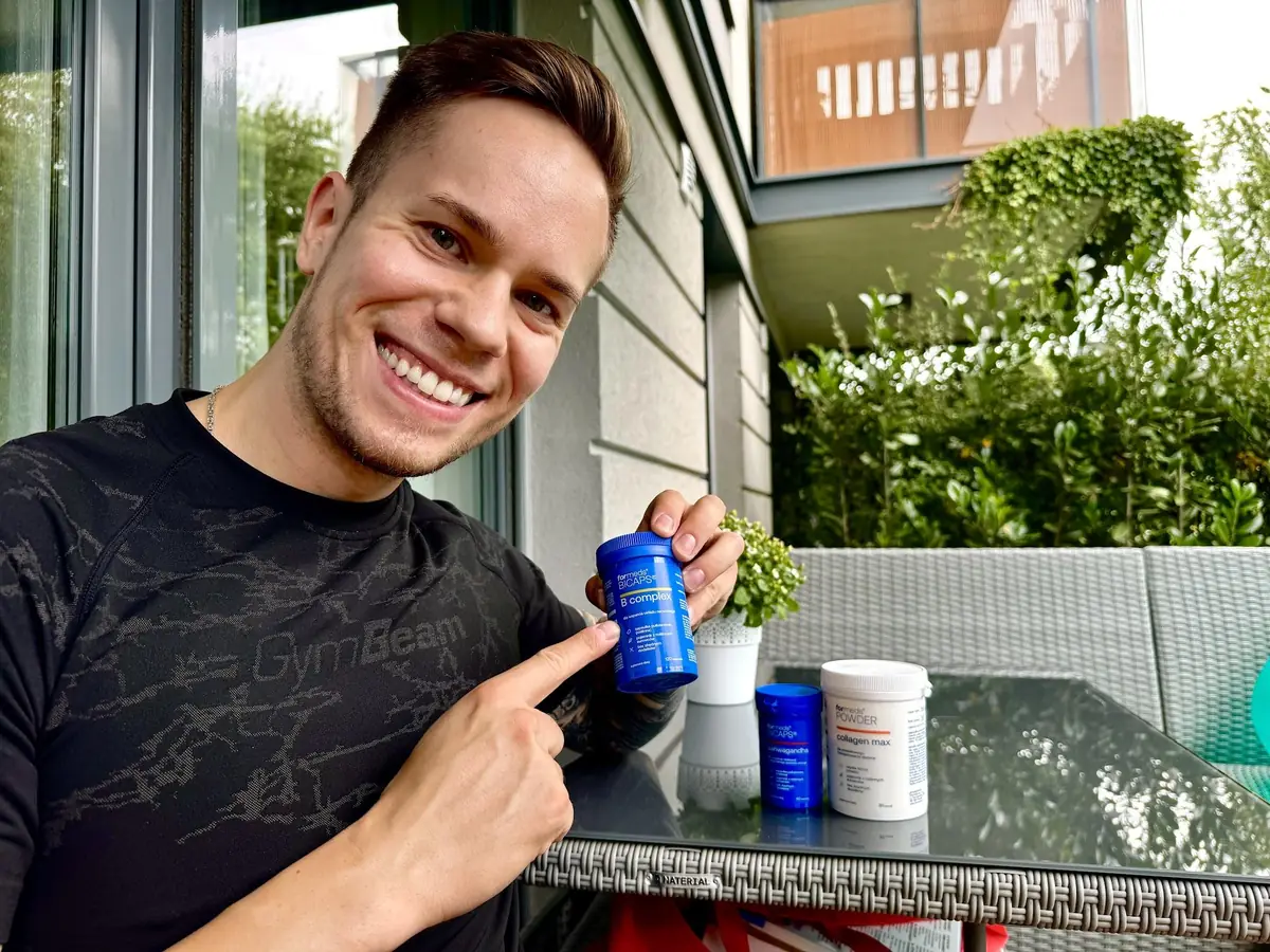 Adrian Domagalski z nowymi produktami ForMeds: B Complex, Ashwagandha i Collagen Max